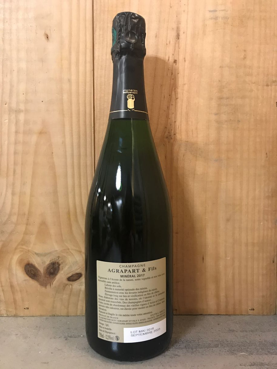 AGRAPART Minéral 2017 Bionnes - Champ Bouton Blanc de Blancs Champagne Grand Cru Avize Extra Brut 75cl Blanc - 2Sem 2023 -