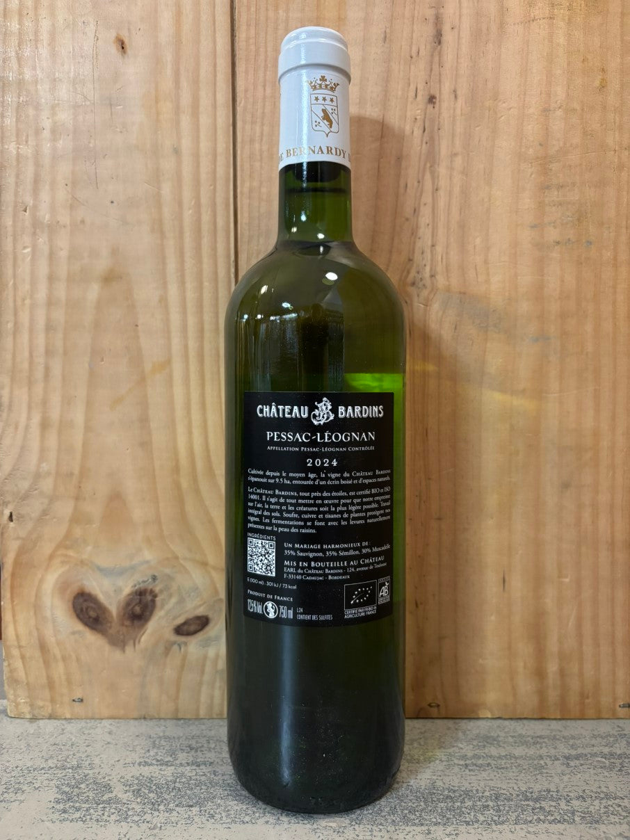 CHÂTEAU BARDINS Pessac Léognan 2024 75cl Blanc