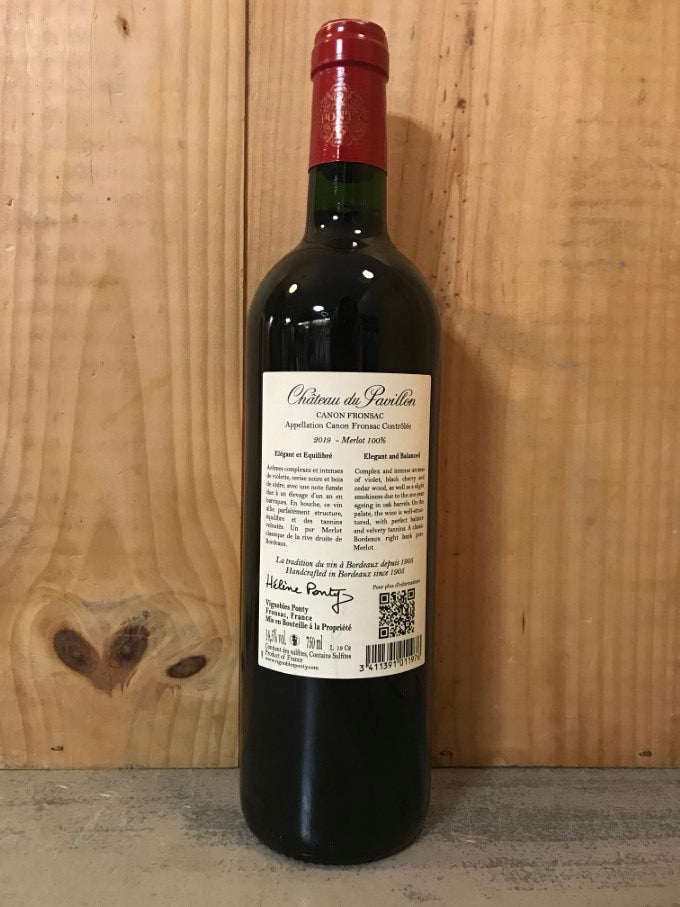 Château du PAVILLON 2019 Canon Fronsac 75cl Rouge