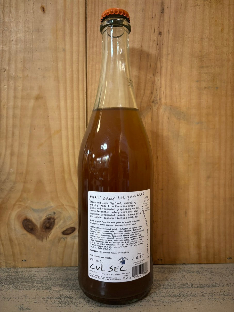 CUL SEC Parti Dans Les Feuilles 2025 75cl Boisson <0,5 % Sans Alcool (NL) Blanc