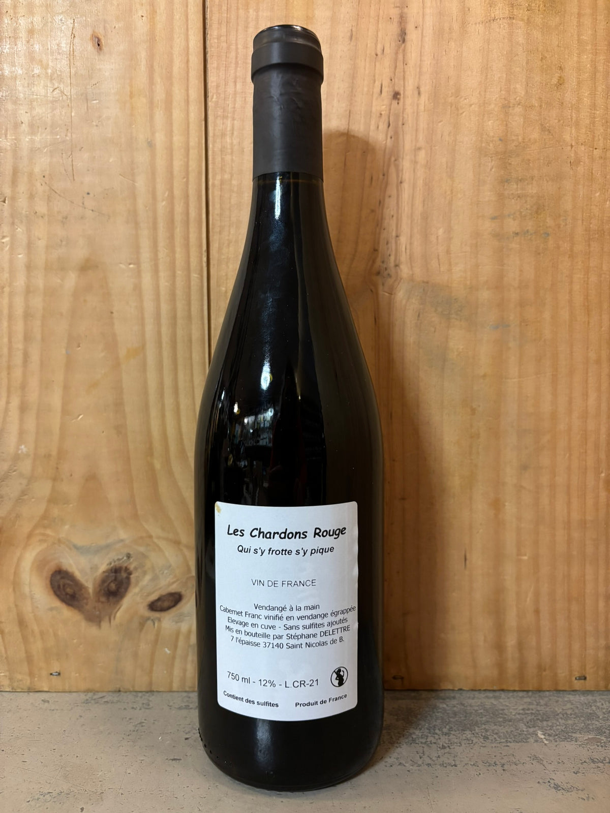 DELETTRE Les Chardons Rouge 2021 Vin de France (St Nicolas de Bourgueil) 75cl Rouge