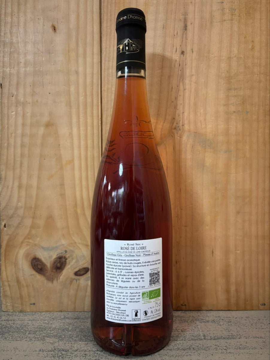 DHOMMÉ Rosé de Loire 2024 (Anjou) 75cl Rosé
