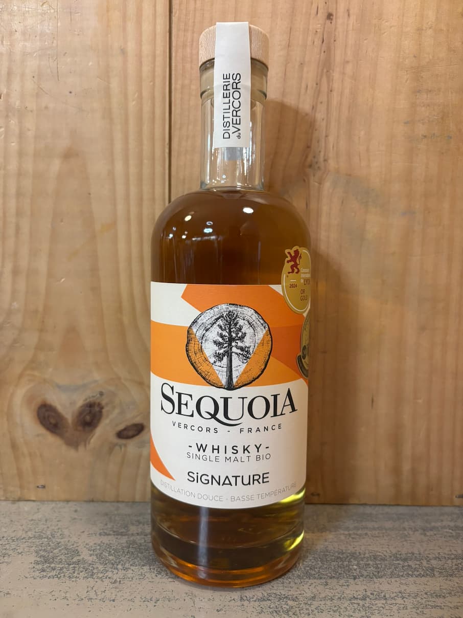 DISTILLERIE DU VERCORS Sequoia Signature Single Malt Bio 43° 70cl Whisky France