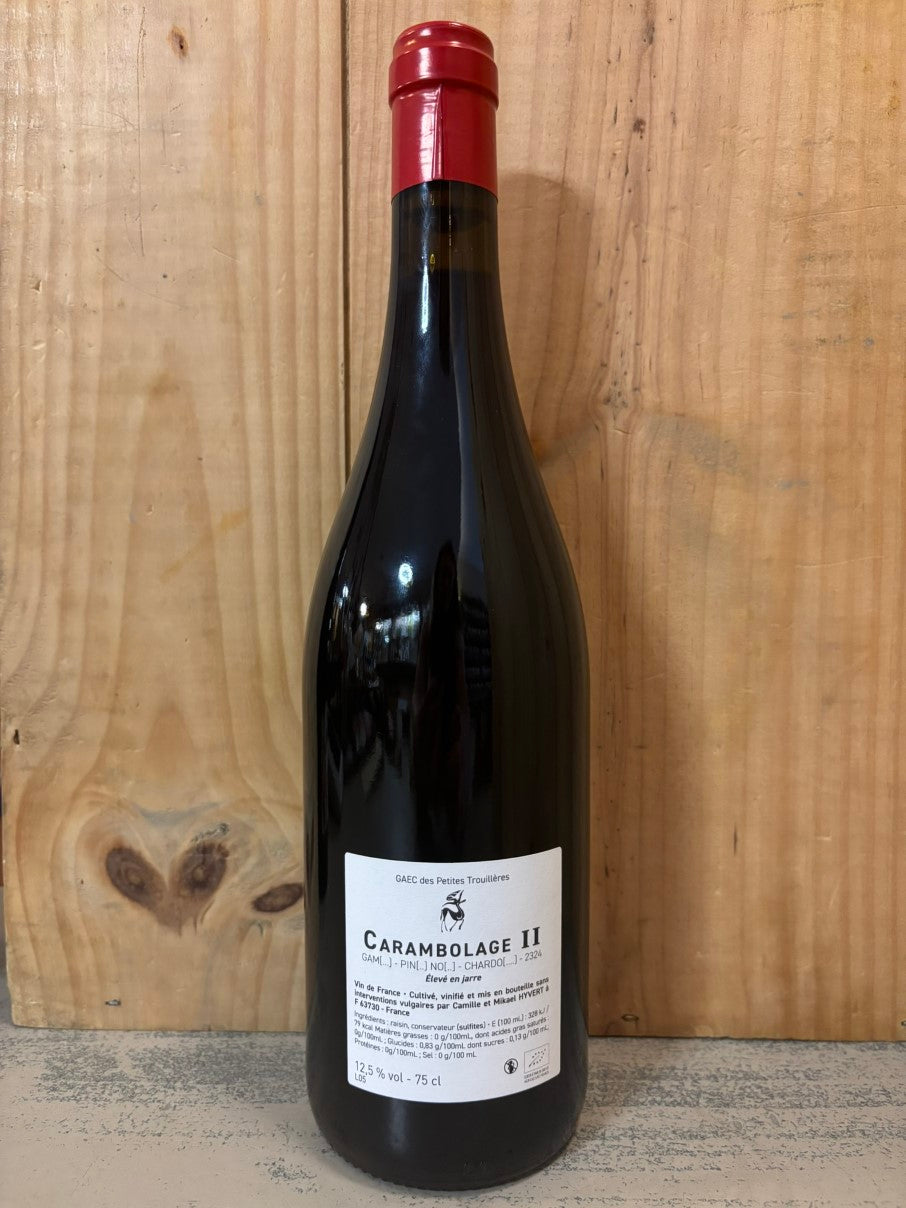 DOMAINE DES TROUILLERES Carambolage II 202324 Vin de France (Auvergne) 75cl Rouge