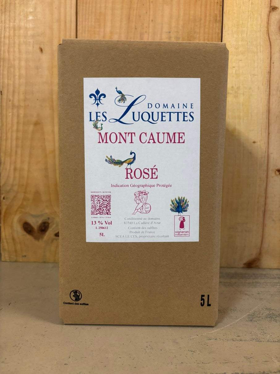 DOMAINE LES LUQUETTES Bag in Box IGP Mont Caume 5 litres Rosé