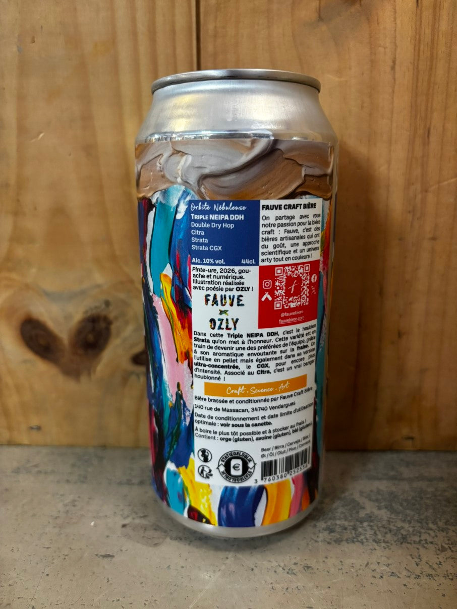FAUVE BIERE Orbite Nebuleuse 10° TRIPLE NEIPA DDH 44cl Paris France