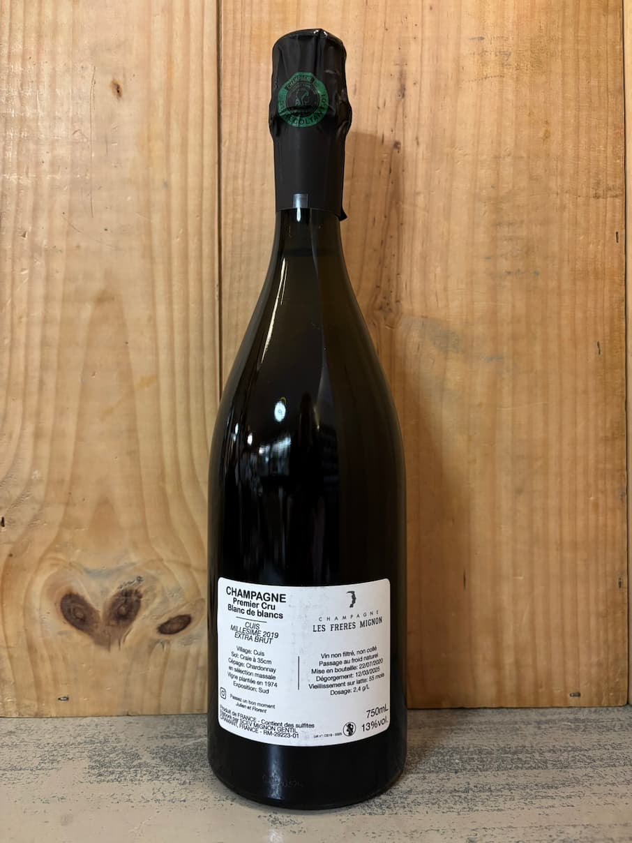 FRERES MIGNON Terroir de CUIS 2019 "Les Nogers" Premier Cru Blanc Extra Brut Champagne 75cl Blanc - 2Sem 2025 -