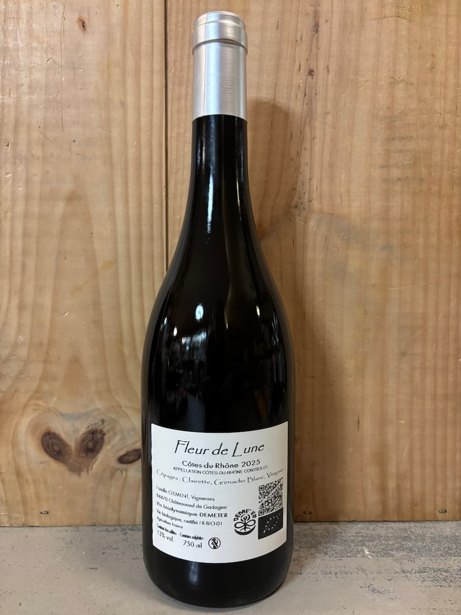 GARRIGUETTES Fleur de Lune 2025 Côtes du Rhône 75cl Blanc