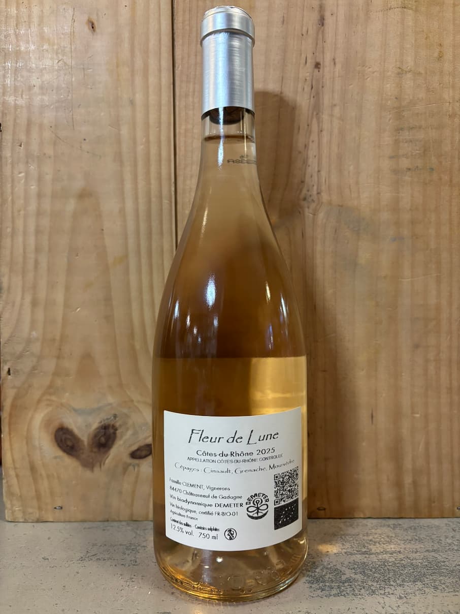 GARRIGUETTES Fleur de Lune 2025 Côtes du Rhône 75cl Rosé