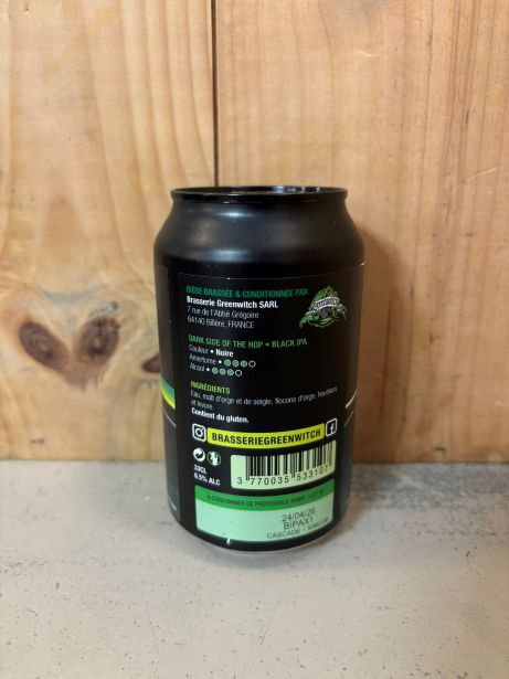 GREENWITCH The Dark Side of the Hop Black IPA 6,5° 33cl Sud-Ouest France