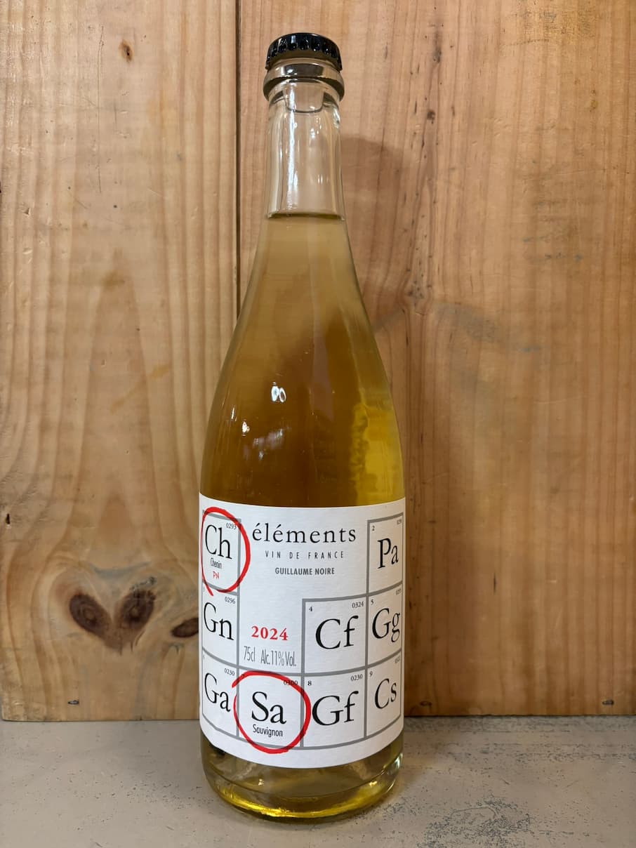 GUILLAUME NOIRE ELEMENTS ChSa Pet Nat Chenin-Sauvignon 2024 Pétillant Naturel (Anjou) 75cl Blanc