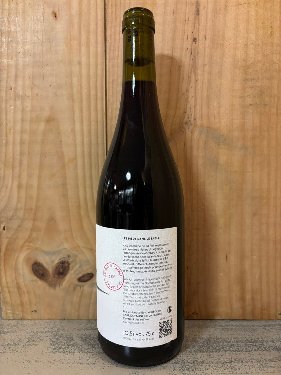 LA POINTE Les Pieds Dans Le Sable 2024 IGP Landes Sables de l'Océan 75cl Rouge