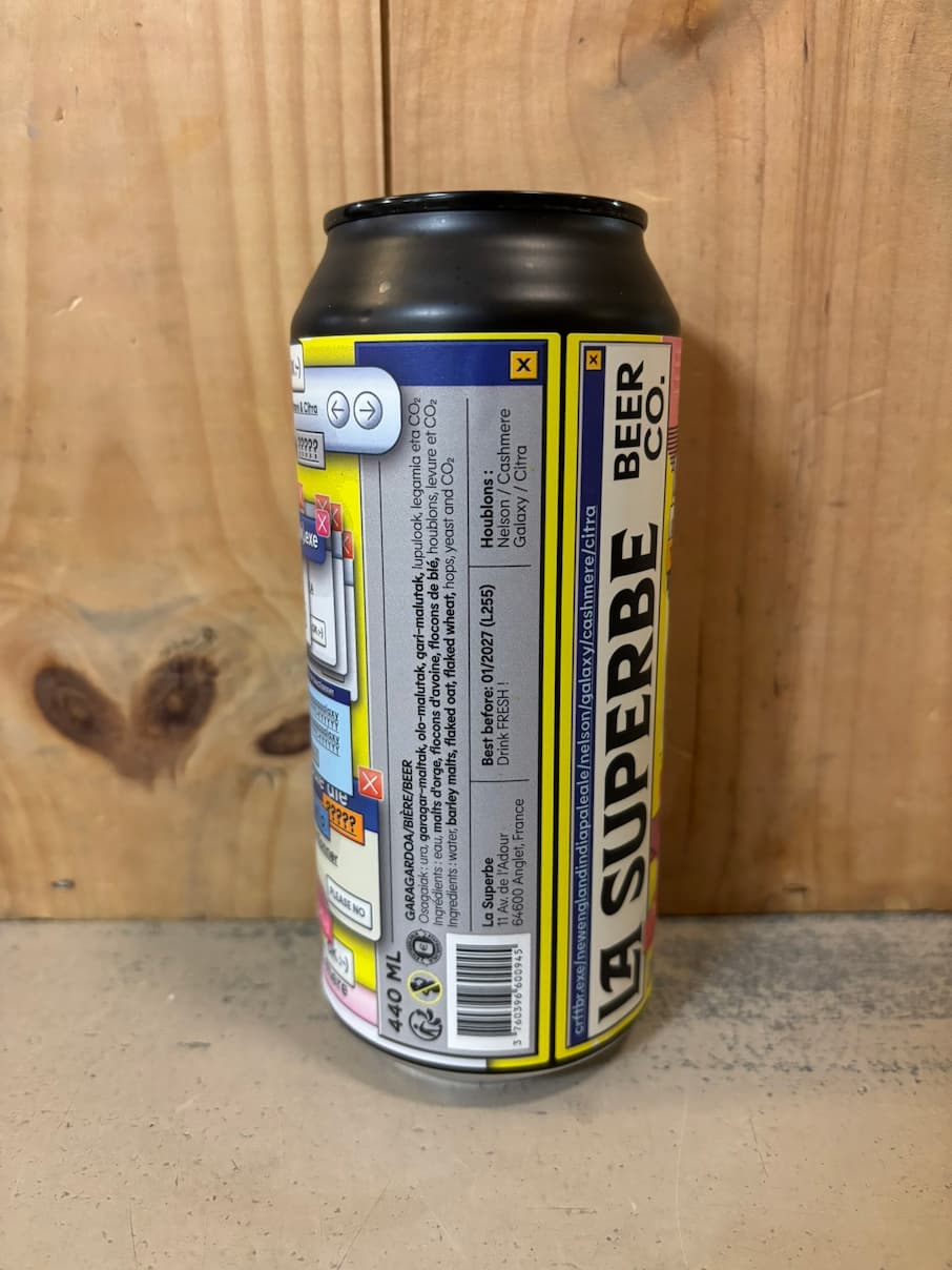 LA SUPERBE Bug.Exe 6.8° NEIPA 44cl Sud-Ouest France