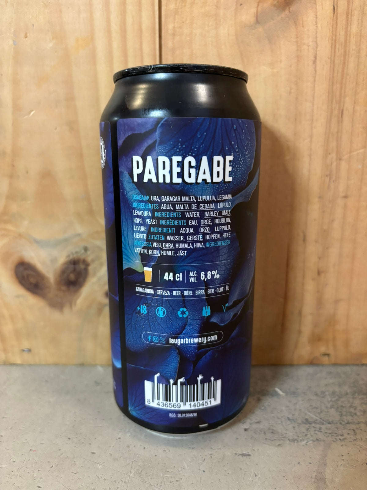 LAUGAR Paregabe 6,8° West Coast IPA Can 44cl Pays-Basque Espagne