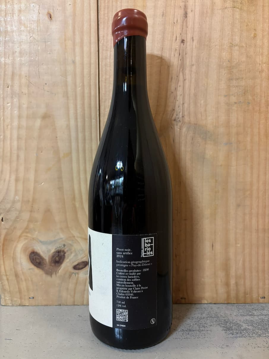 LES TERRES BARIOLES Les Chirouzes Pinot Noir 2024 IGP Puy de Dôme (Auvergne) 75cl Rouge -