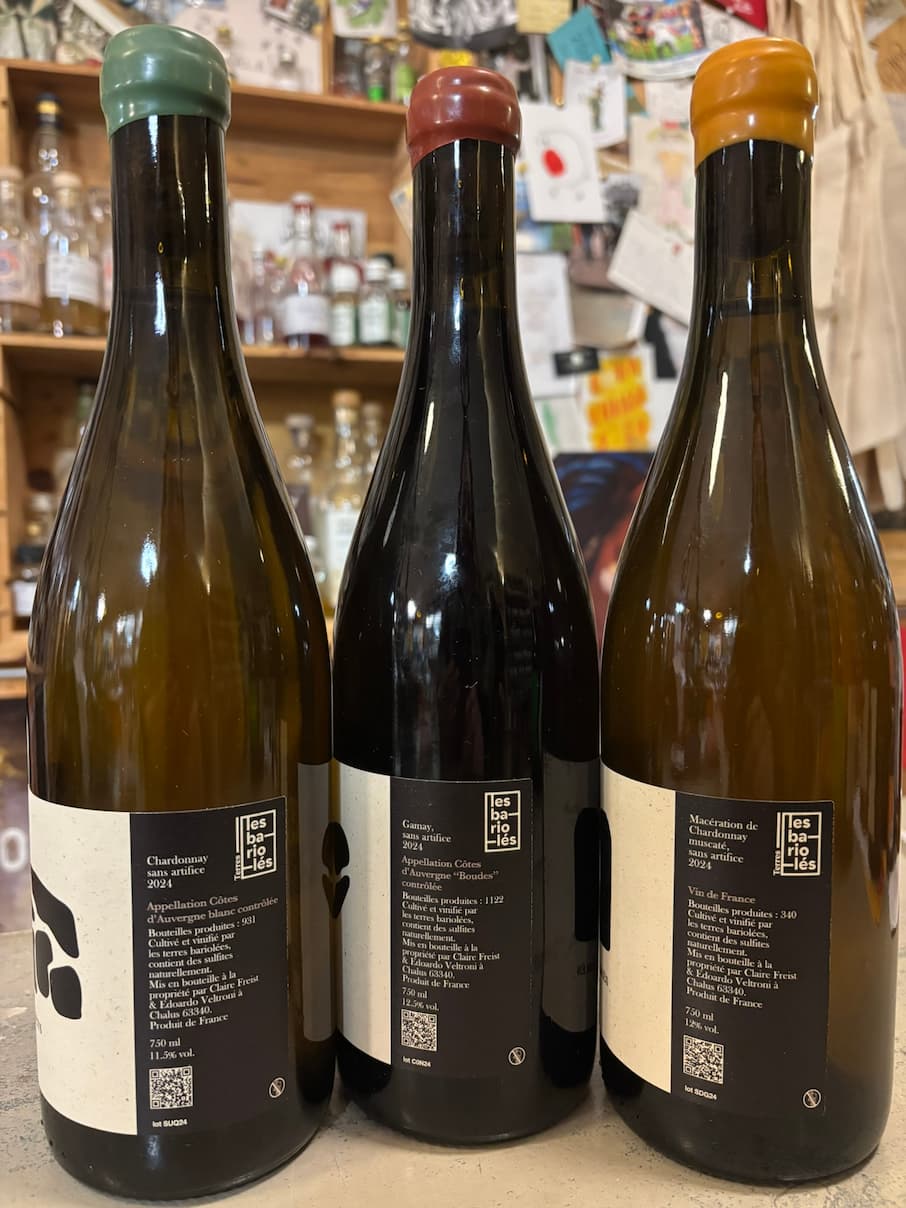 LES TERRES BARIOLES Suquets, Condamines, Sables de Gré 2024 VDF Auvergne 3x75cl