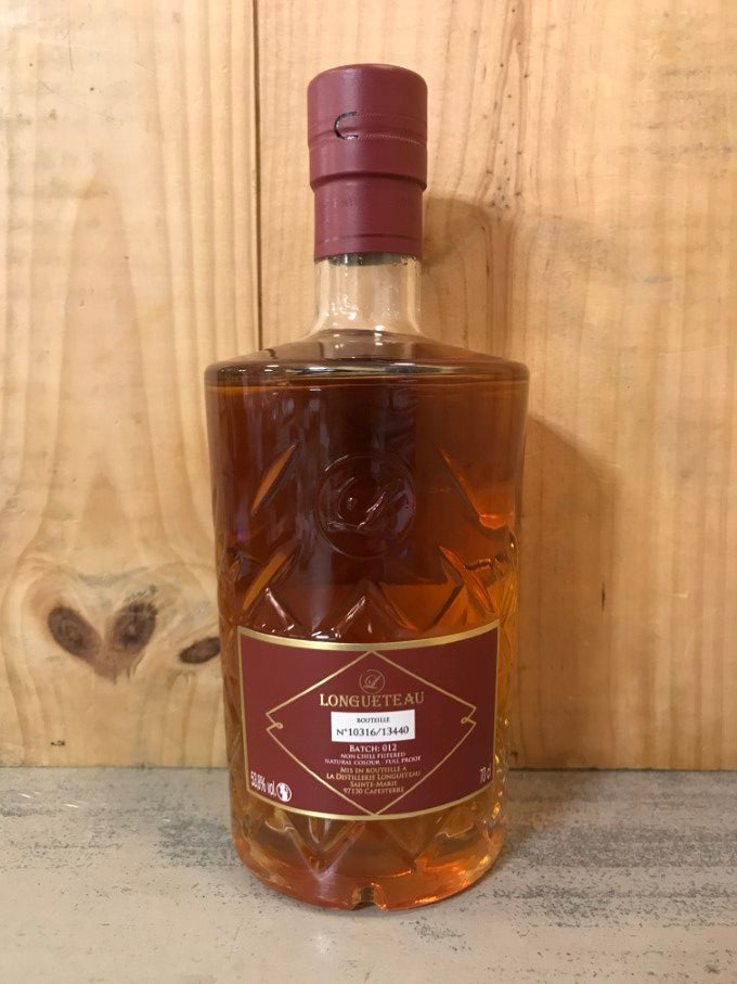 LONGUETEAU Prélude 53,8° Batch12 Brut de Fût 70cl Guadeloupe