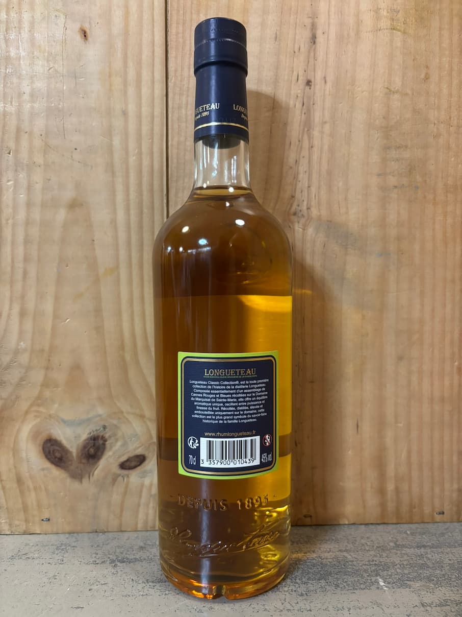 LONGUETEAU Tradition Ambré 45° 70cl Guadeloupe