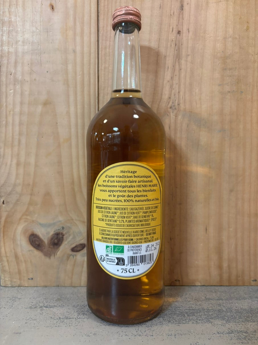 MAISON HENRI MARIE Gentiane 75cl Bio Boisson Végétale France