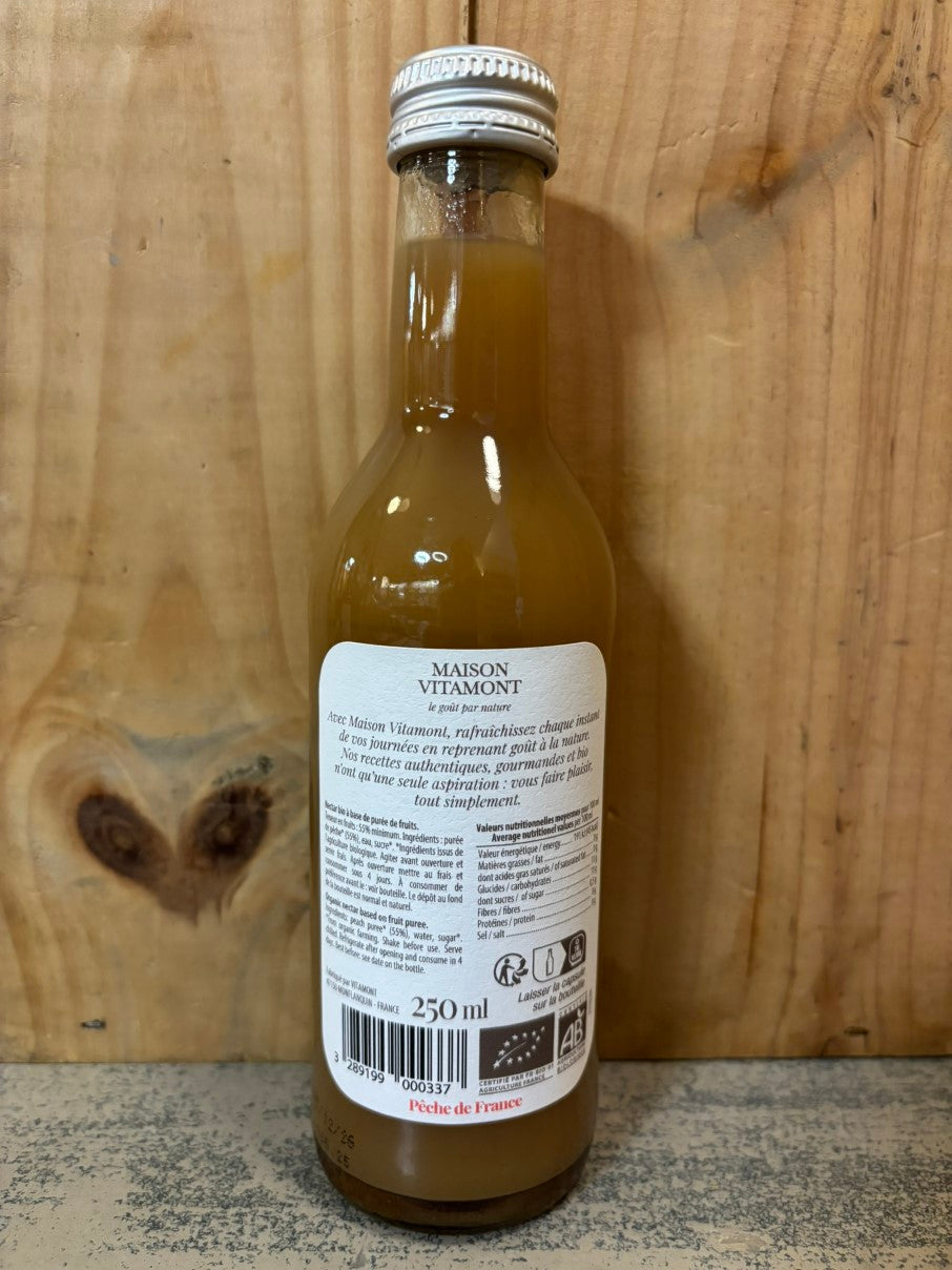 MAISON VITAMONT Nectar Pêche de France 25cl Pur Jus de Fruit