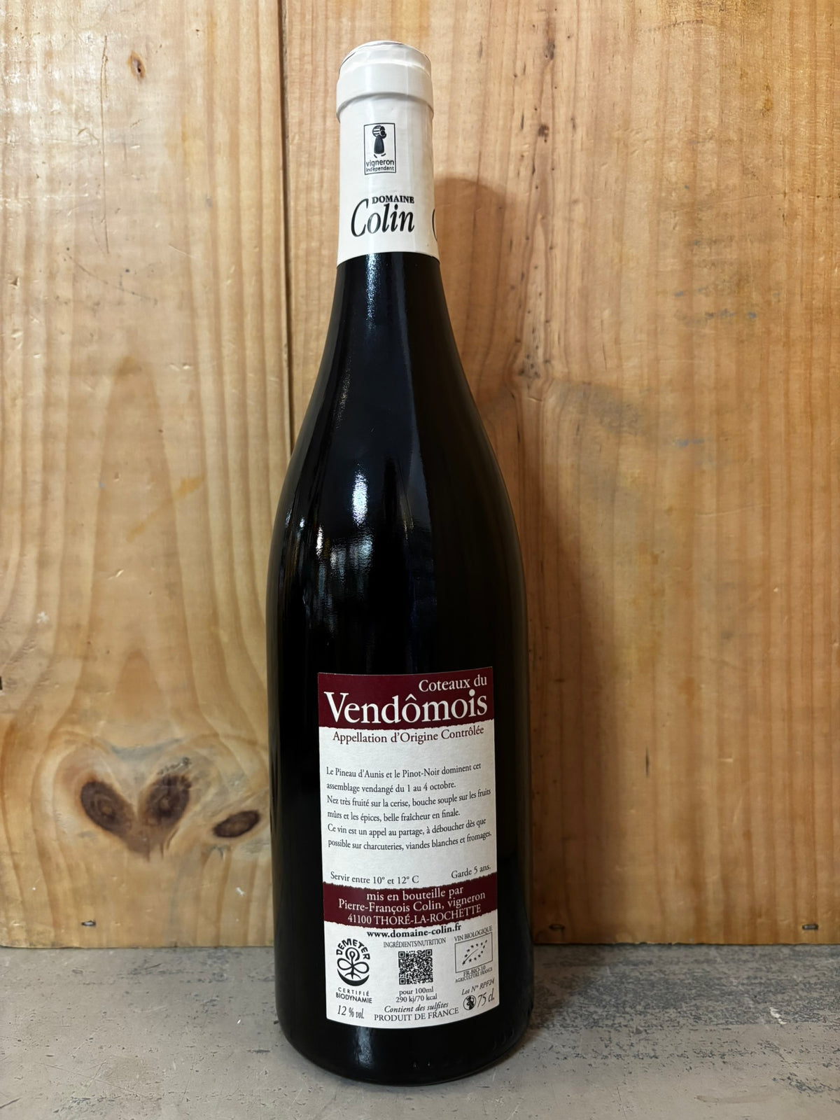 PATRICE COLIN Pierre François 2024 Coteaux du Vendômois 75cl Rouge