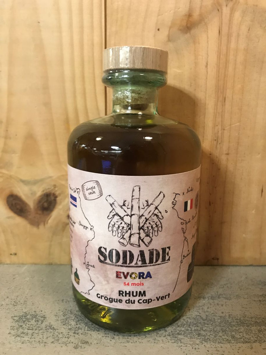 SODADE Evora 54 mois Vieux Double Maturation 45,5° 50cl Cap Vert Rhum