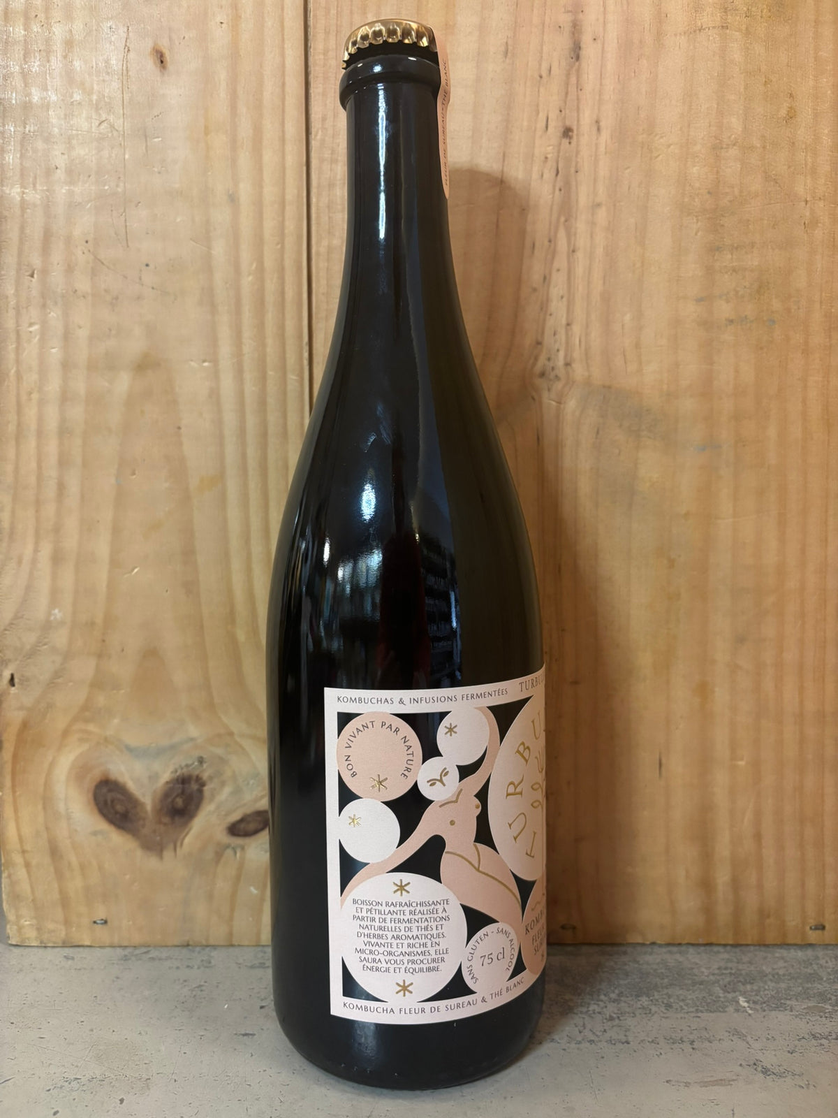 TURBULENTE Fleur de Sureau & Thé Blanc 75cl Bio Kombucha