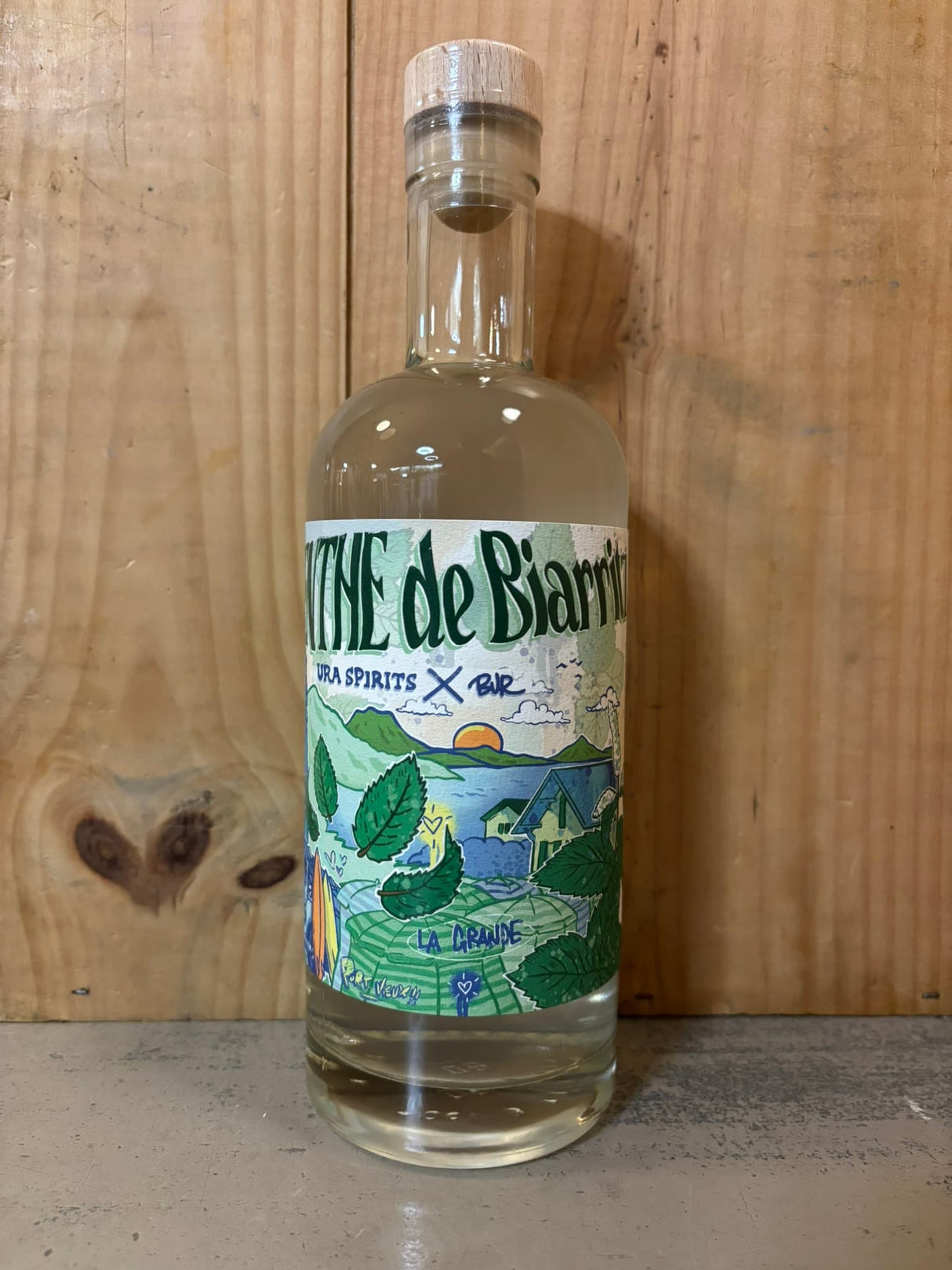 URA SPIRITS Biarritz Liqueur de Menthe 18° 70cl France Pays Basque