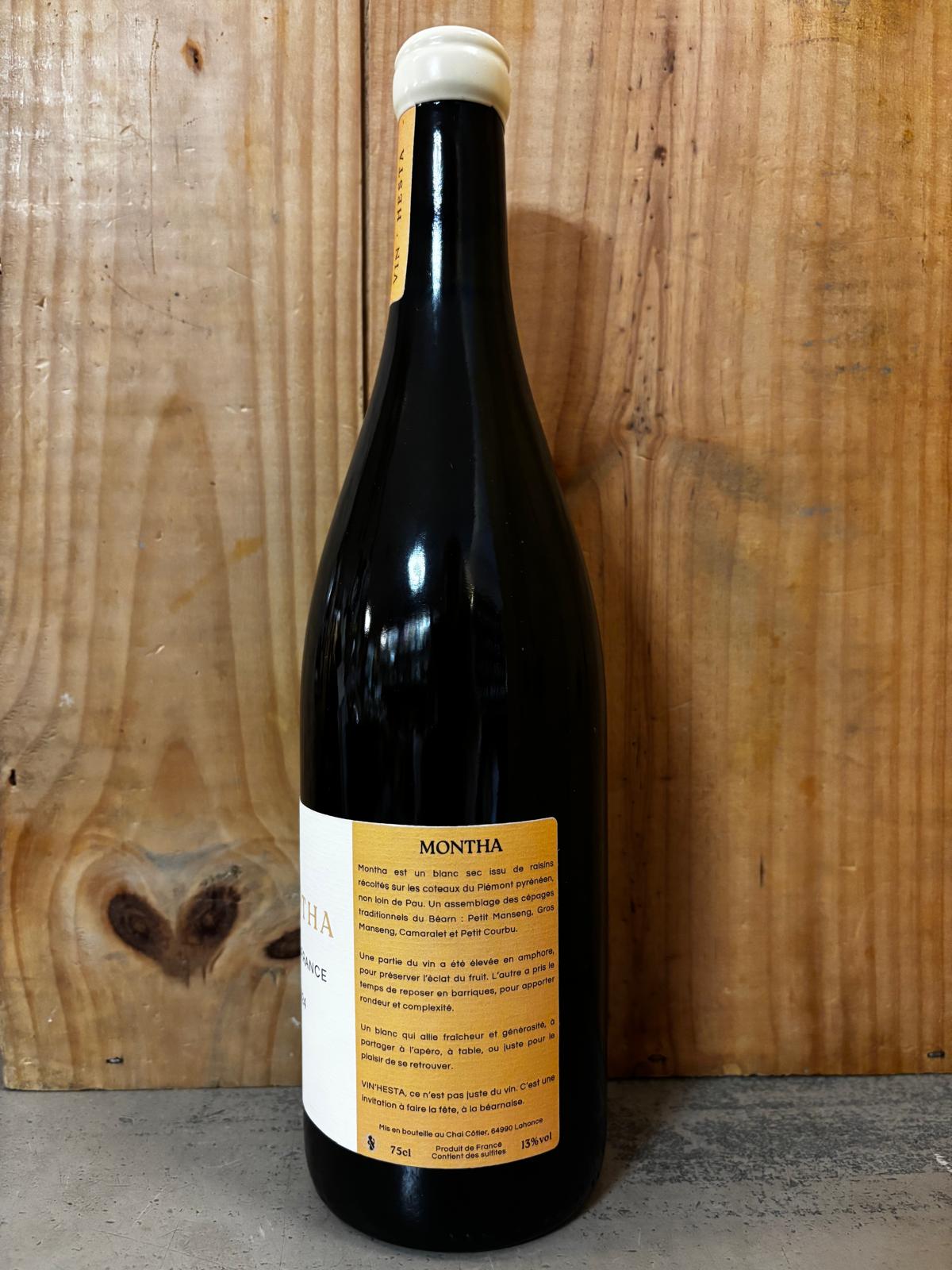 VIN'HESTA Montha 2024 Vin de France (Jurançon) 75cl Blanc sec