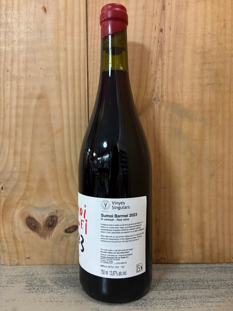 VINYES SINGULARS Sumoi Barmei 2023 Espagne (Penedès) Catalogne 75cl Rouge