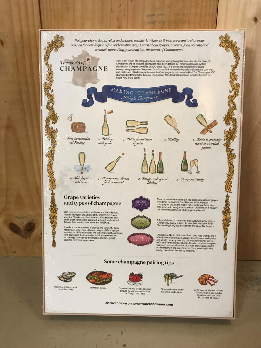 WATER & WINES Wine Puzzle - Champagne 1000 pièces