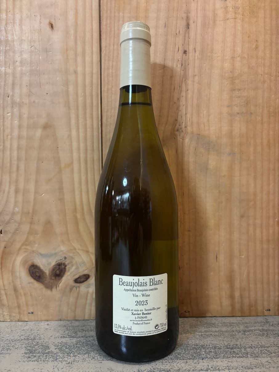 XAVIER BENIER Beaujolais Blanc 2023 75cl Blanc
