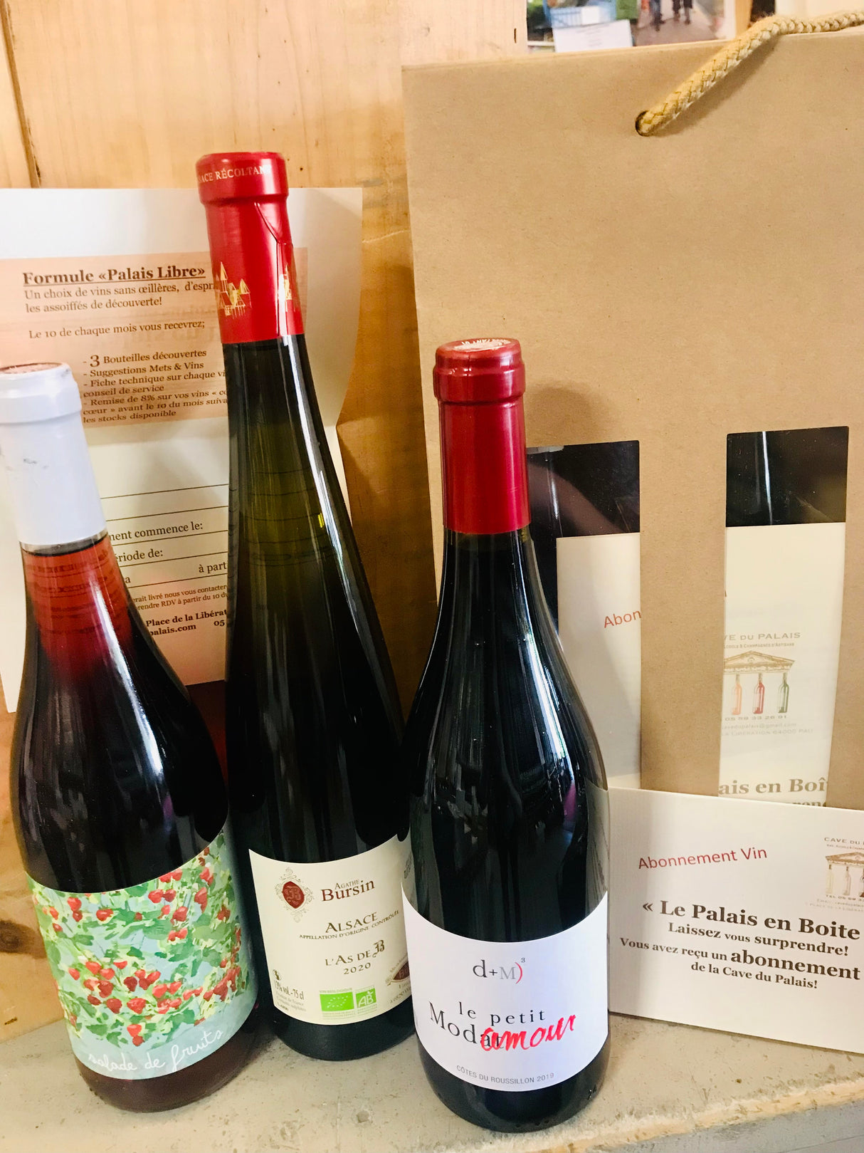 Abonnement Vin - Palais Libre - 1 mois