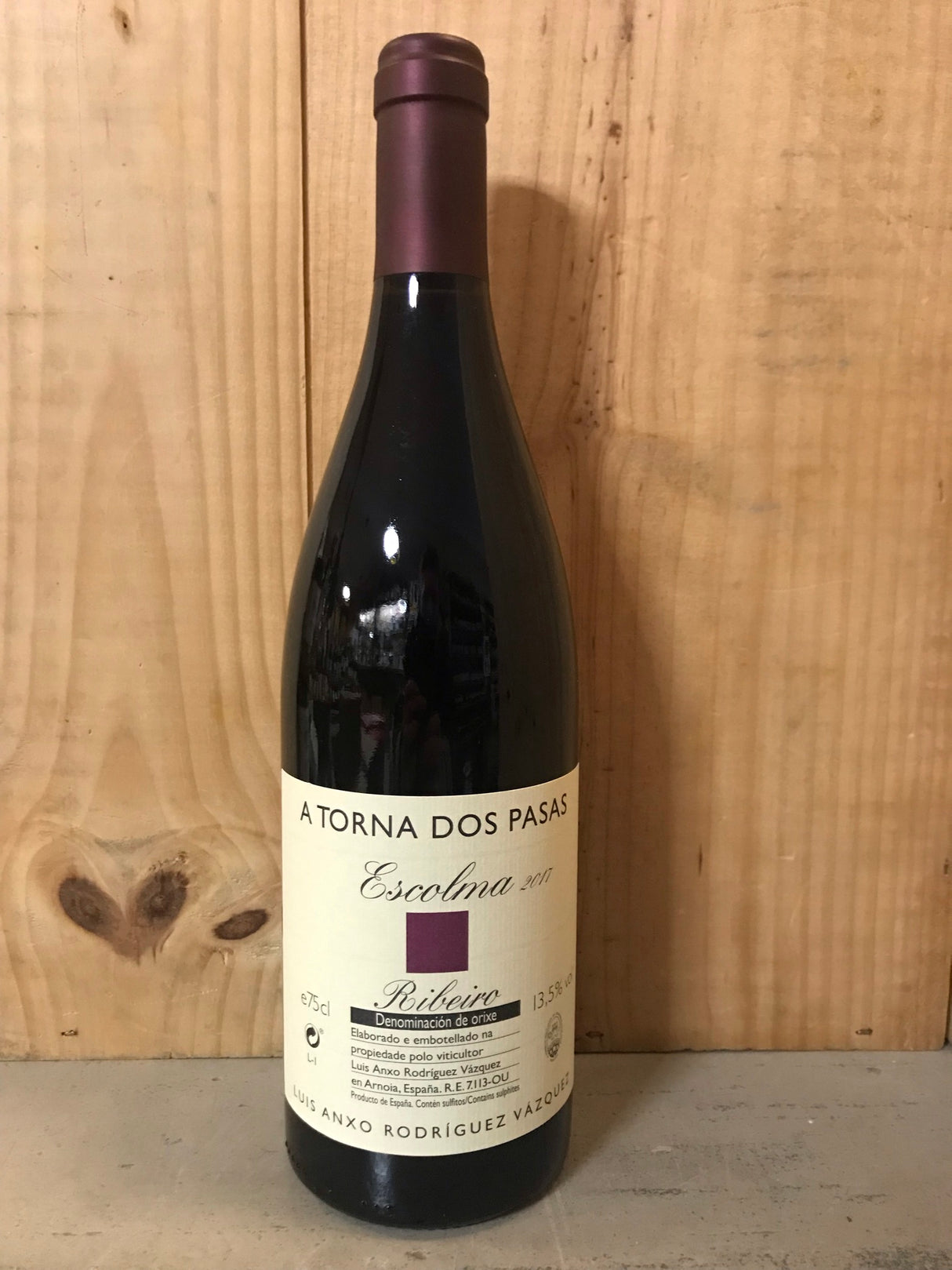 ANXO Luis A Torna dos Pasas Escolma 2017 Ribeiro Espagne 75cl Rouge