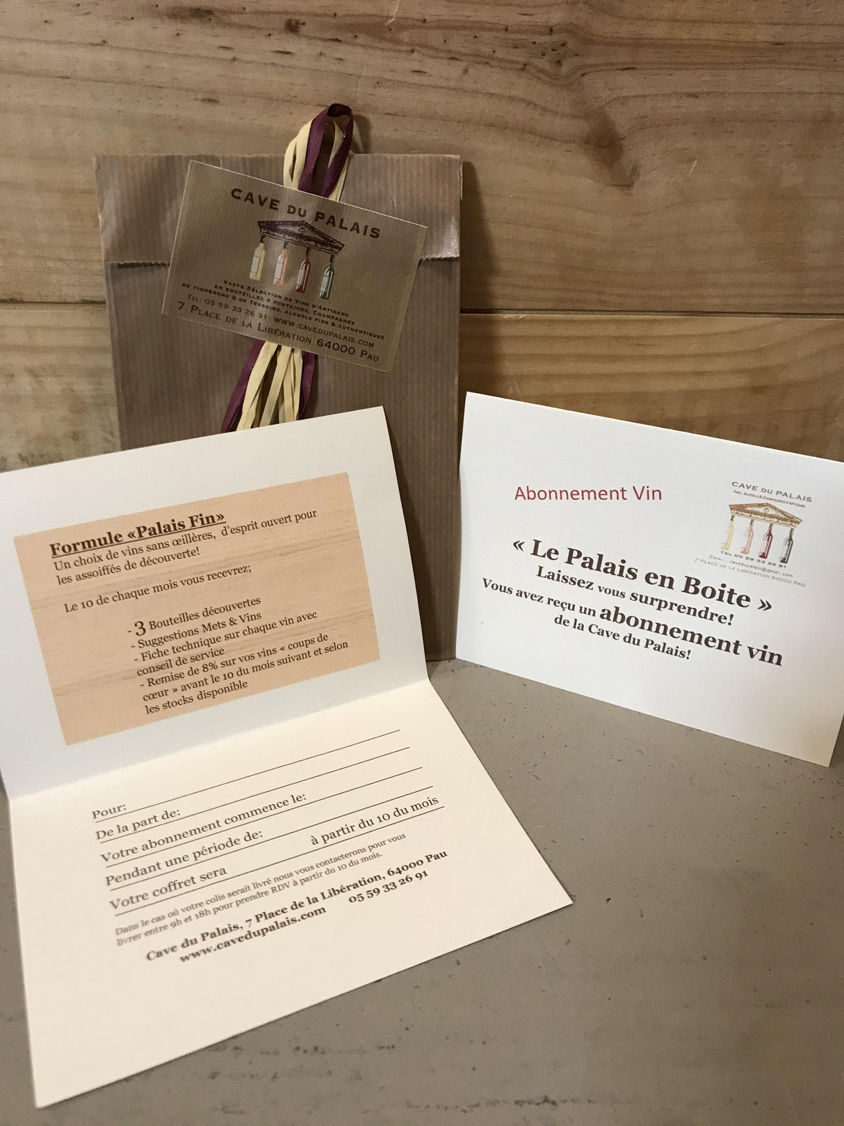 Abonnement Vin - Palais Fin - 1 mois - Cave du Palais, 64000 Pau