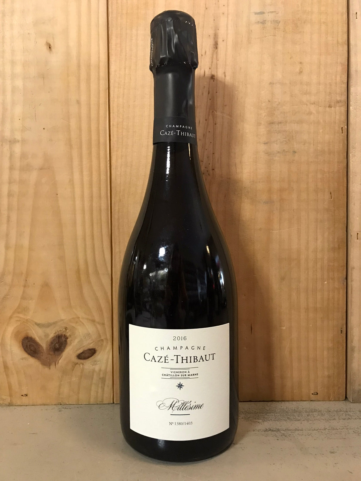 CAZE-THIBAUT Millésimé 2016 Champagne Extra Brut 75cl Blanc