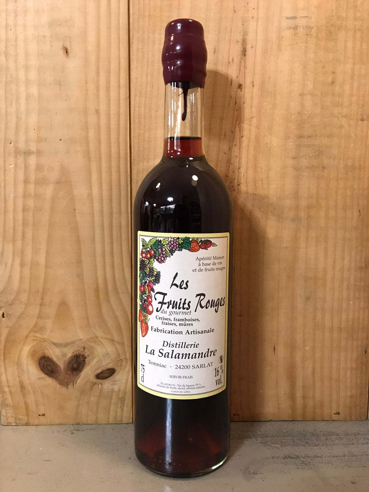 SALAMANDRE Le Fruit Rouge 16° 75cl Apéritif