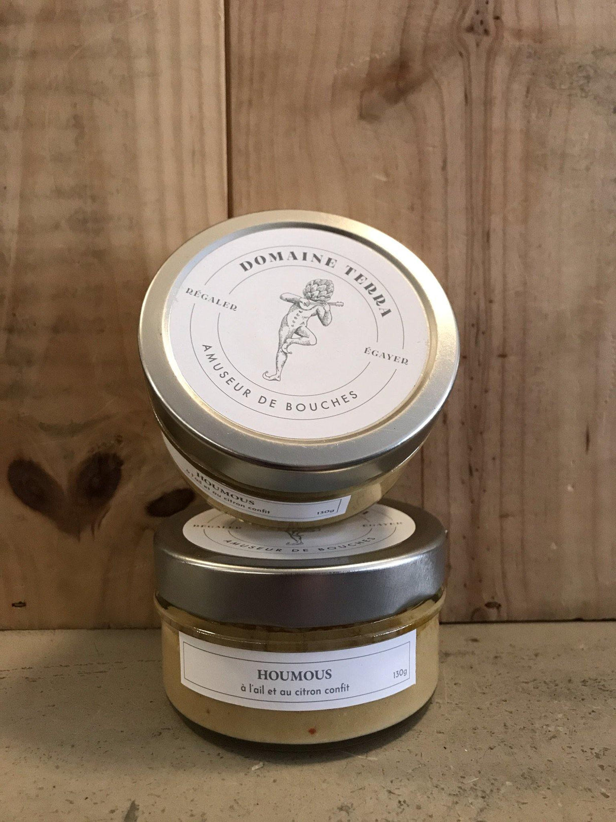 DOMAINE TERRA Houmous Citron Confit Ail 130g - Cave du Palais, 64000 Pau