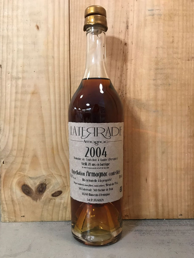 LATERRADE 2004 Domaine de Coutchot (Gaube - Perquie) Brut de Fût 45,7° Armagnac 70cl