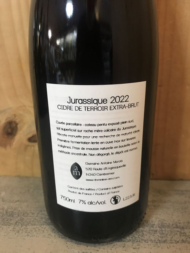 ANTOINE MAROIS Jurassique Cidre Normand 2022 Extra-Brut 7° 75cl Pays d'Auge