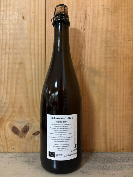 ANTOINE MAROIS La Garenne Cidre Normand 2024 Brut 5,5° 75cl Pays d'Auge