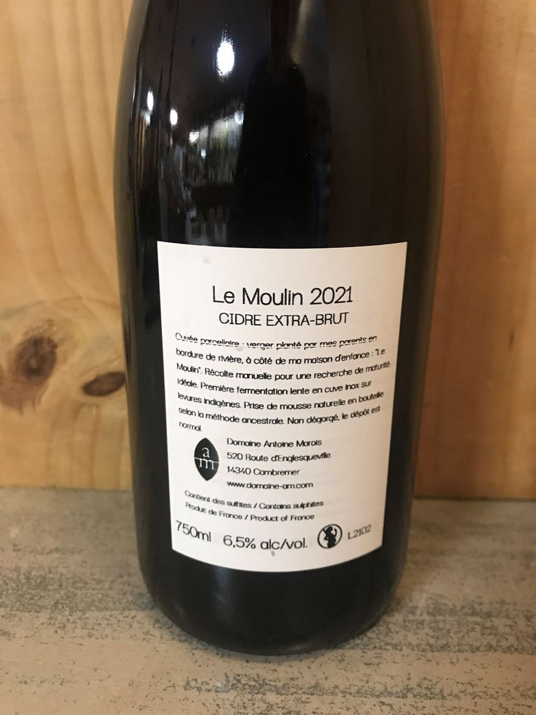 ANTOINE MAROIS Le Moulin Cidre Normand 2021 Brut 6,5° 75cl Pays d'Auge