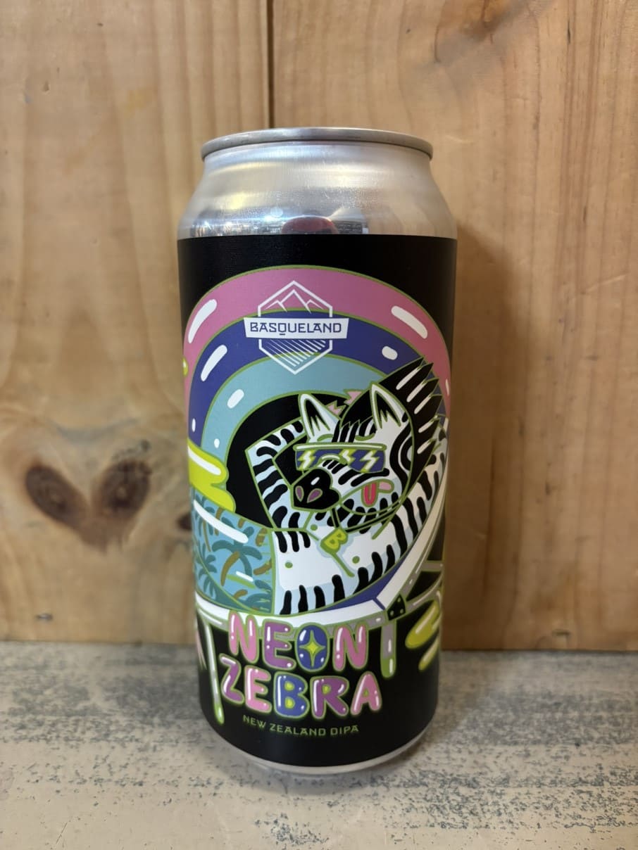 BASQUELAND Neon Zebra 8° New Zealand DIPA Can 44cl Hernani Espagne