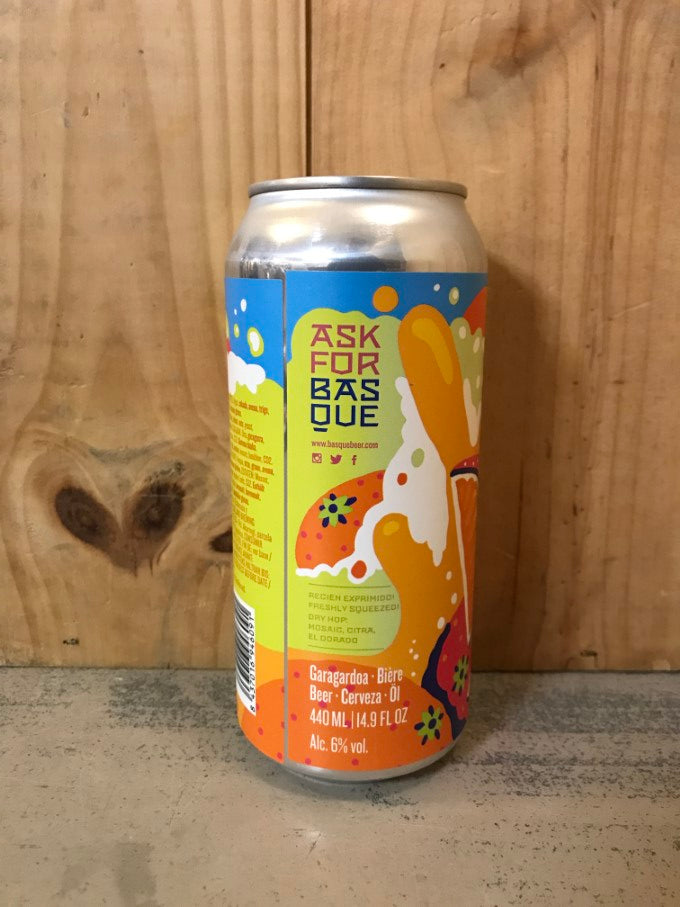 BASQUELAND Zumo 6°  Hazy IPA Can 44cl Hernani Espagne