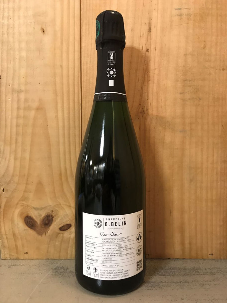 BELIN Clair Obscur Champagne Extra Brut 75cl Blanc