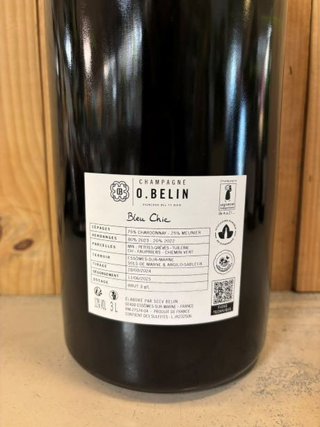 BELIN Bleu Chic Champagne Extra Brut 300cl Jéroboam Blanc