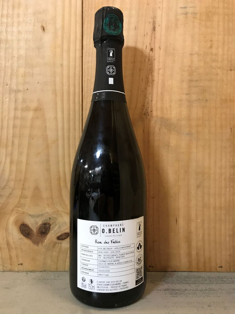 BELIN Rosé des Fables - Dégorg. 03/2024 Champagne Brut 75cl Rosé