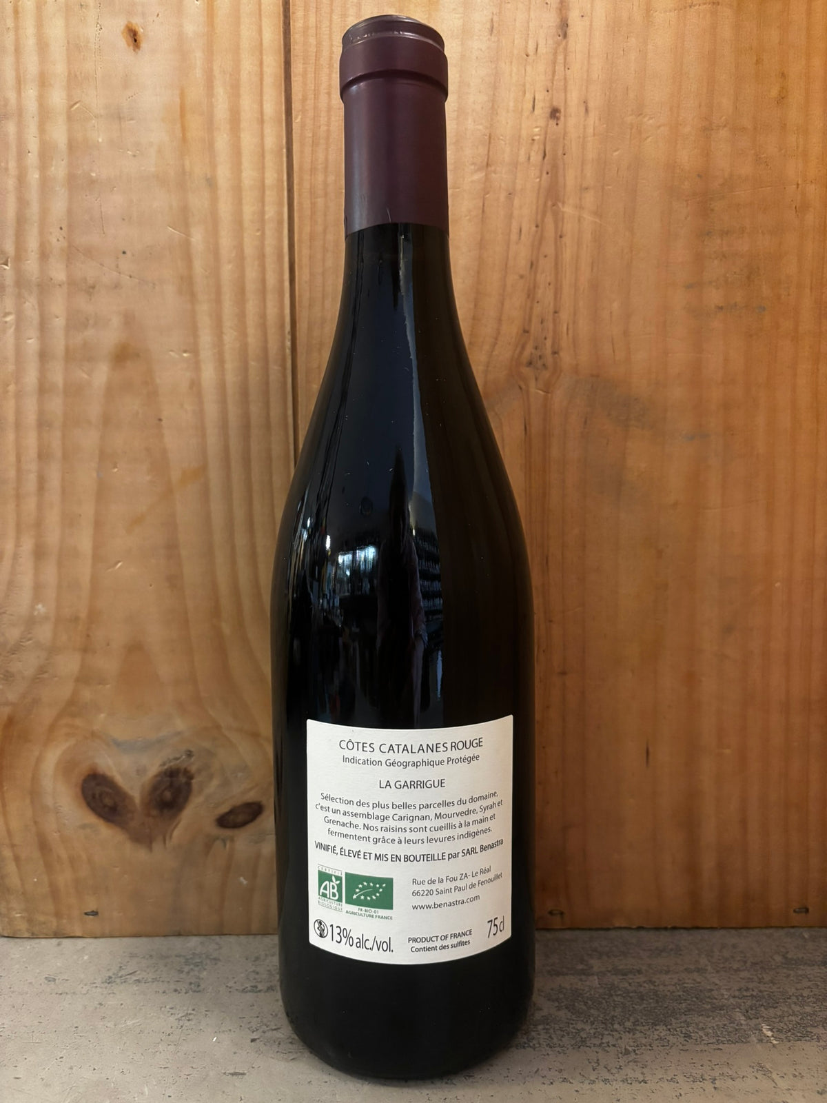 BENASTRA La Garrigue 2023 Côtes du Roussillon Villages 75cl Rouge