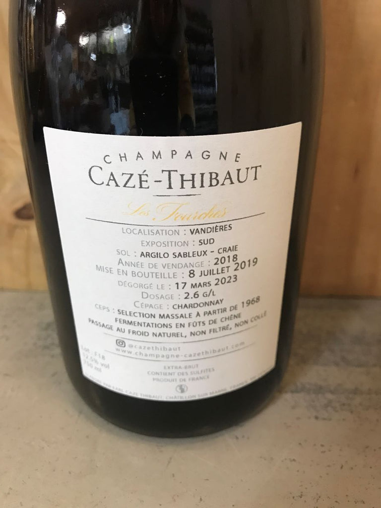 CAZE-THIBAUT Les Fourches 2018 Champagne Extra Brut 75cl Blanc