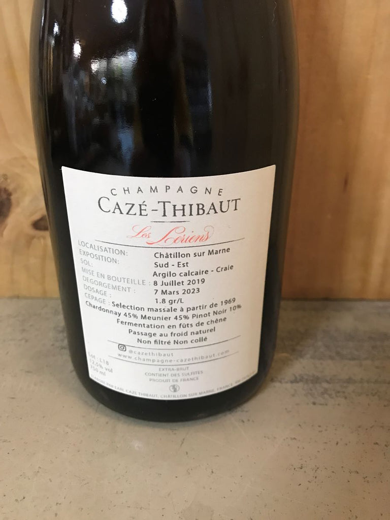 CAZE-THIBAUT Les Leriens 2018 Champagne Extra Brut 75cl Blanc